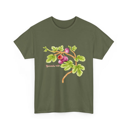 Floral Fig Branch Tee — Botanical Watercolor T‑Shirt Genesis !:29