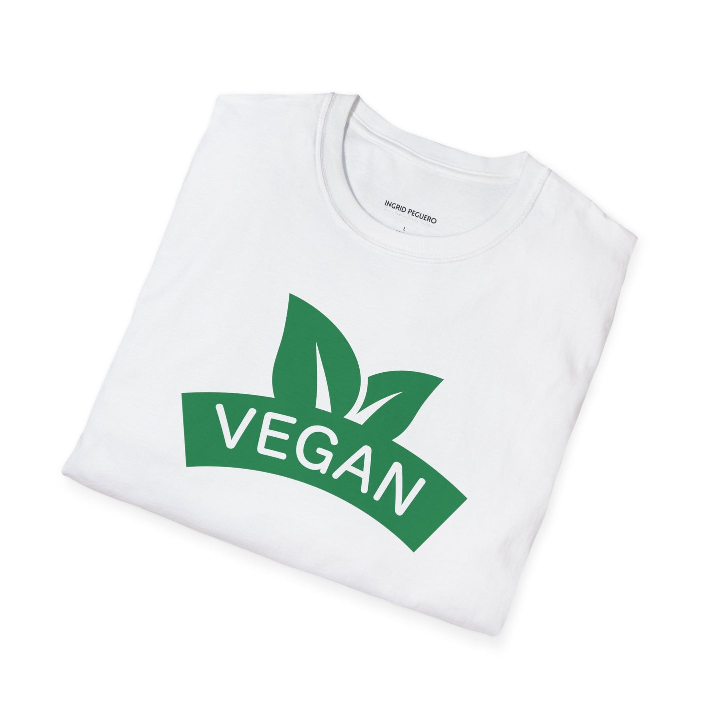 Vegan Leaf Logo T-Shirt — Eco-Friendly Plant-Based Pride Tee