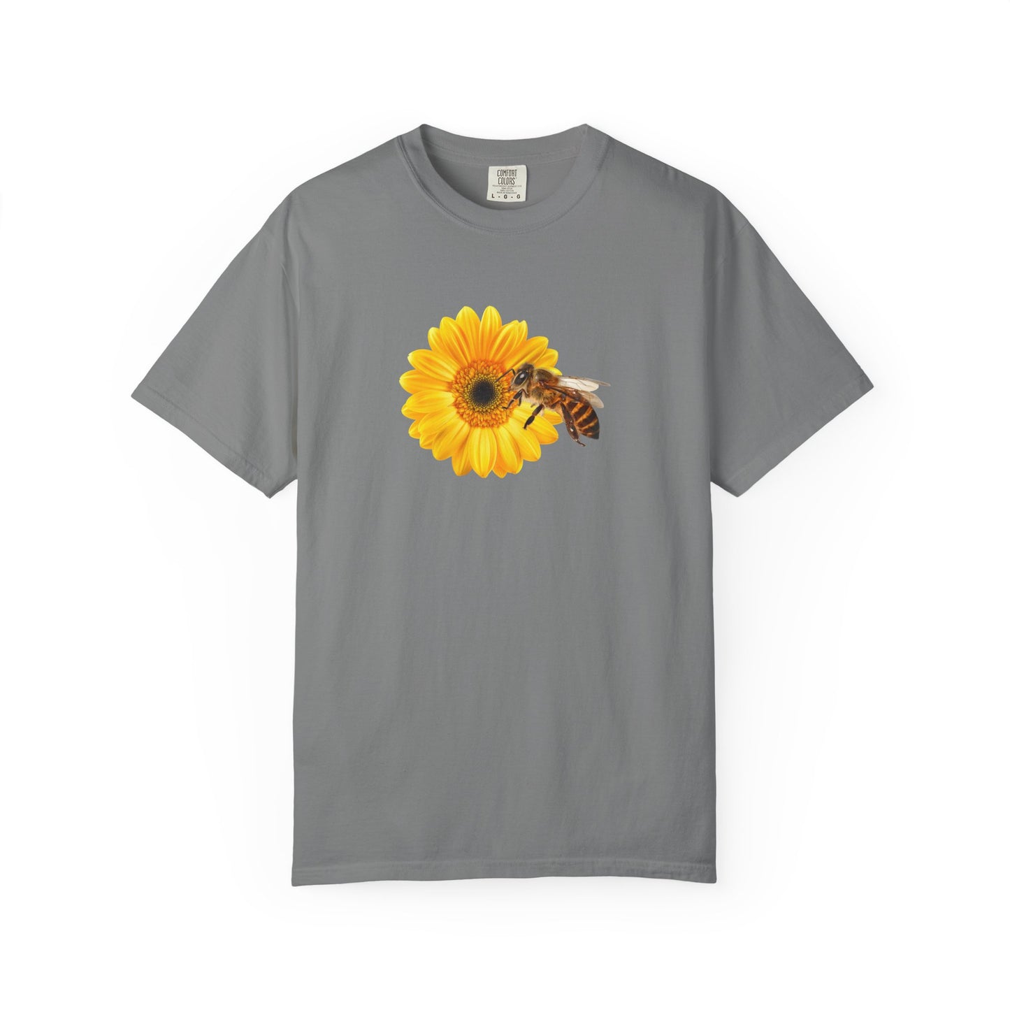 Sunflower & Bee T-Shirt — Floral Nature Graphic Tee