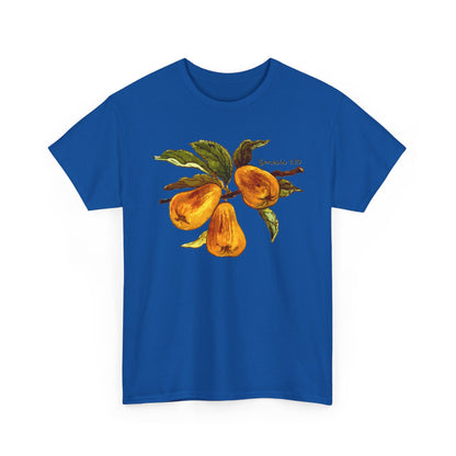 Pear Branch T‑Shirt — Watercolor Yellow Pears Tee Genesis 1:29