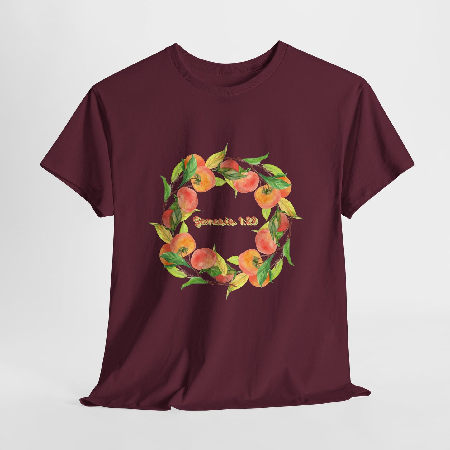 Peaches Wreath T‑Shirt — Jeremiah 29:11 Inspirational Christian Tee