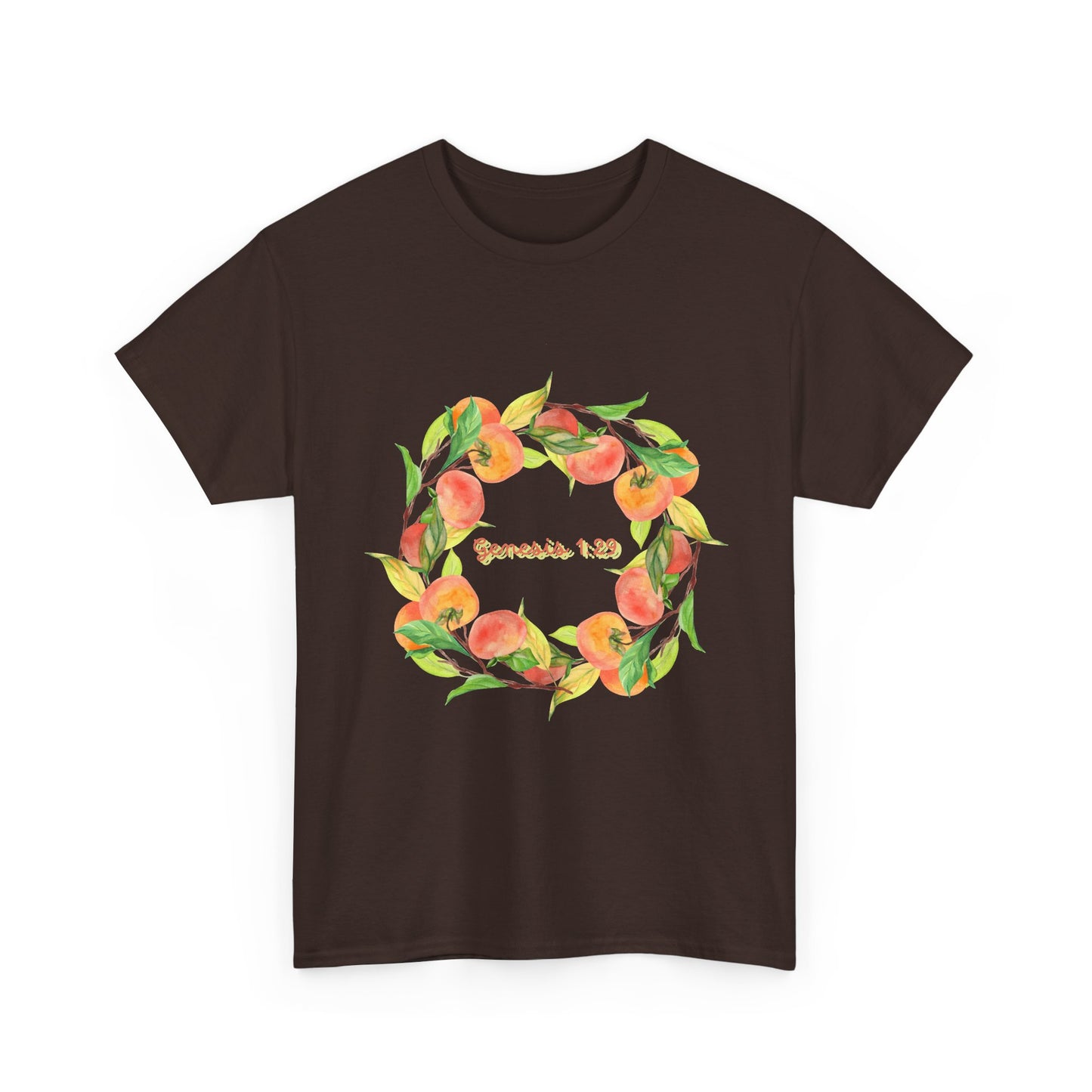 Peaches Wreath T‑Shirt — Jeremiah 29:11 Inspirational Christian Tee