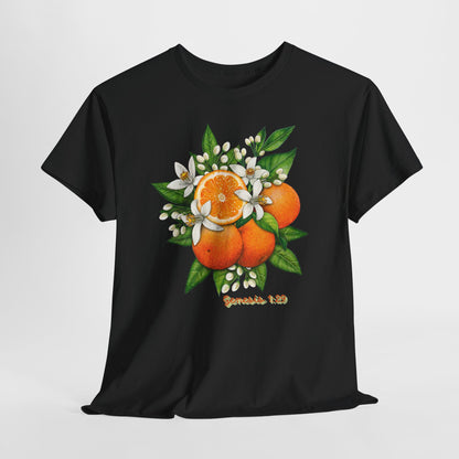 Orange Blossom Tee — Genesis 1:29 Fruit Illustration Shirt