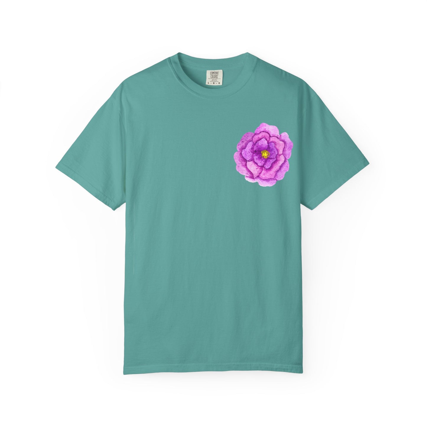 Floral Watercolor Chest Rose T-Shirt