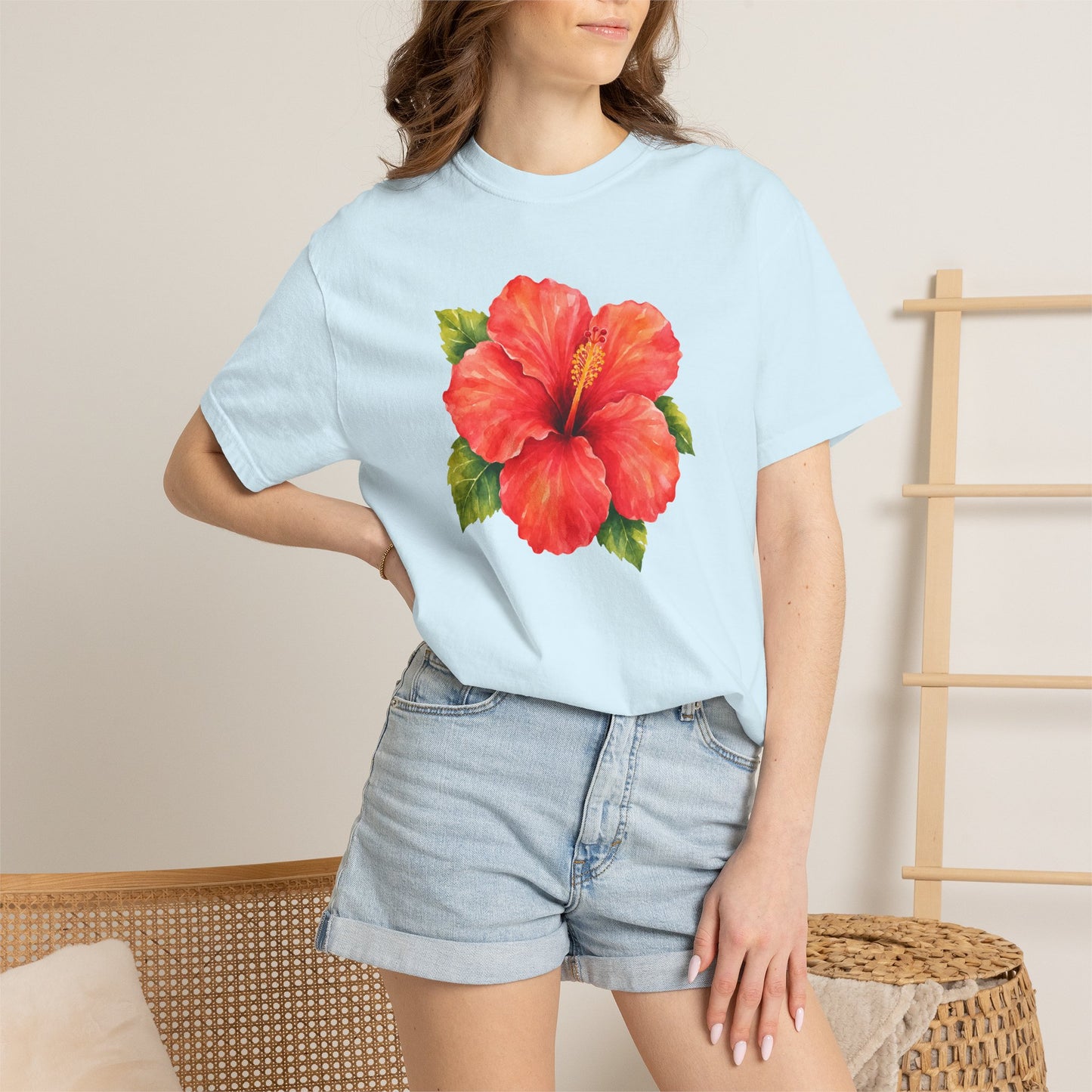 Hibiscus Bloom T-Shirt — Tropical Floral Tee