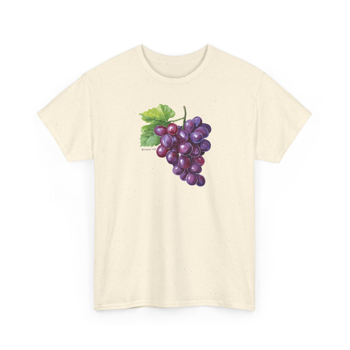 Grape Watercolor Tee — Green T-Shirt Genesis 1:29