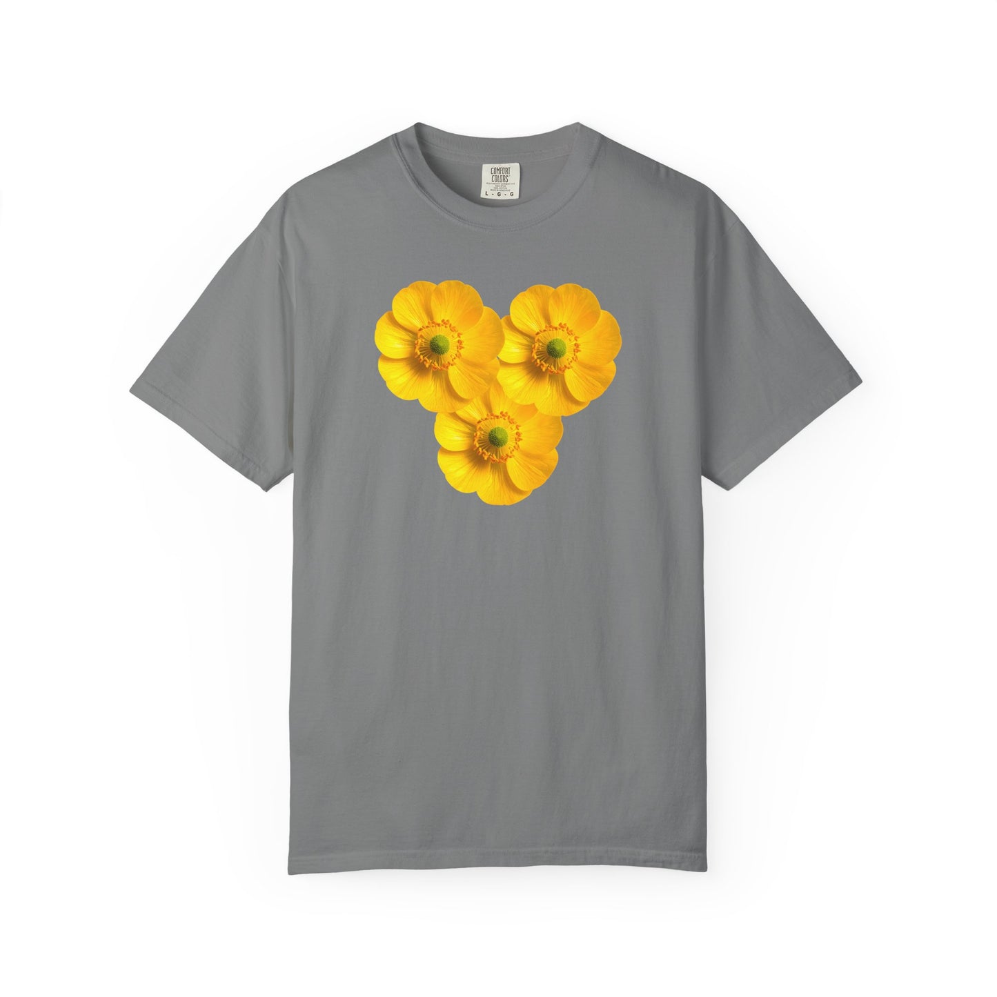 Yellow Floral Heart T-Shirt