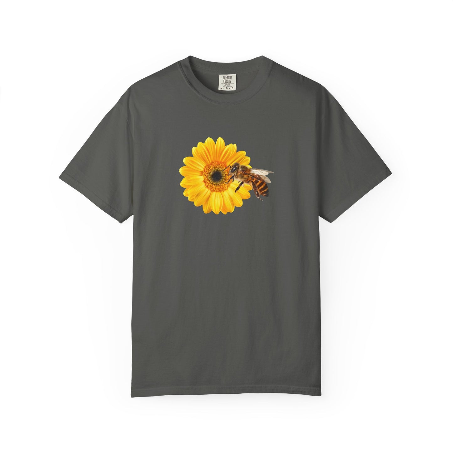 Sunflower & Bee T-Shirt — Floral Nature Graphic Tee