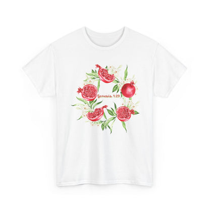 Pomegranate Watercolor Tee — Jeremiah 29:11 Inspirational Bible Verse Shirt