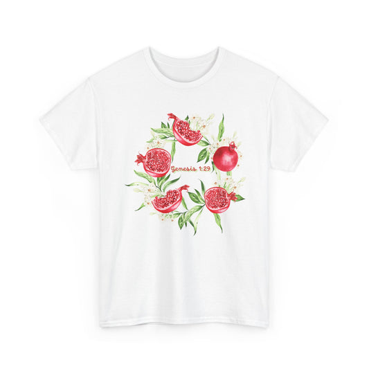 Pomegranate Watercolor Tee — Jeremiah 29:11 Inspirational Bible Verse Shirt