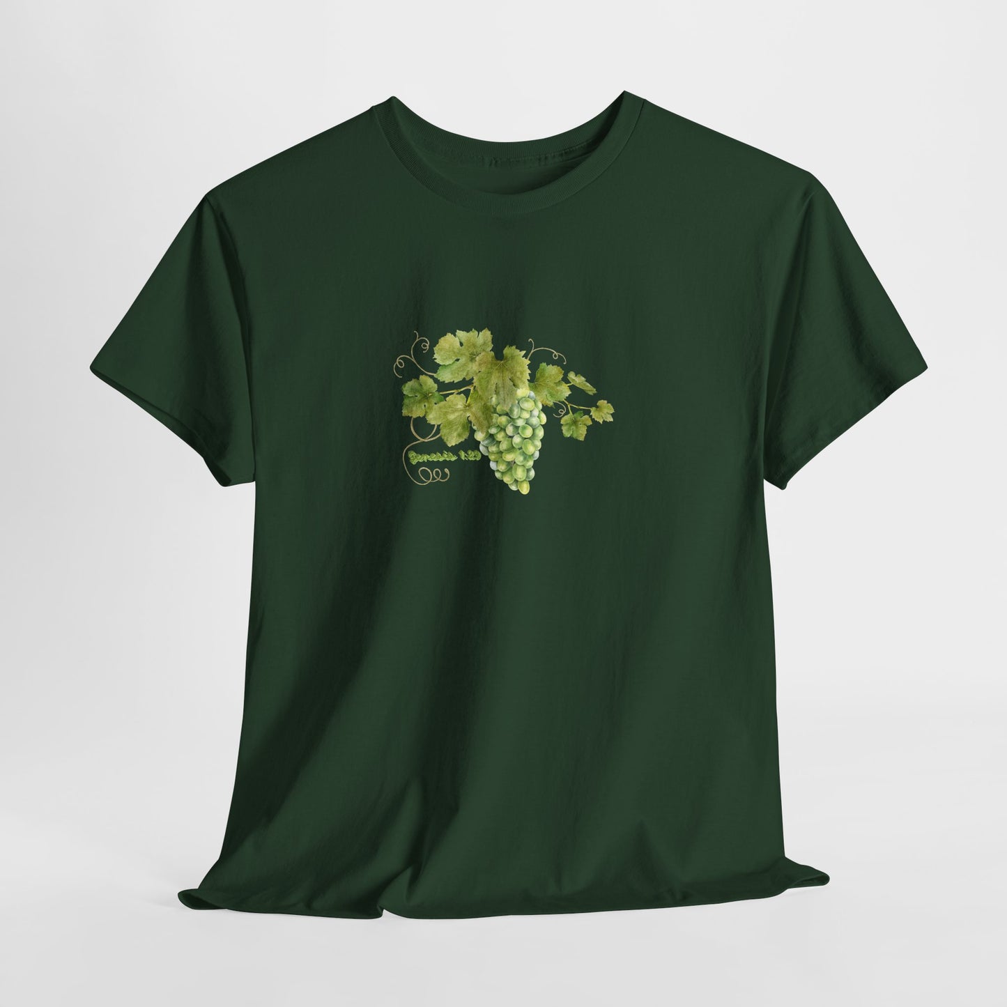 Grapevine Watercolor Tee — Green T-Shirt