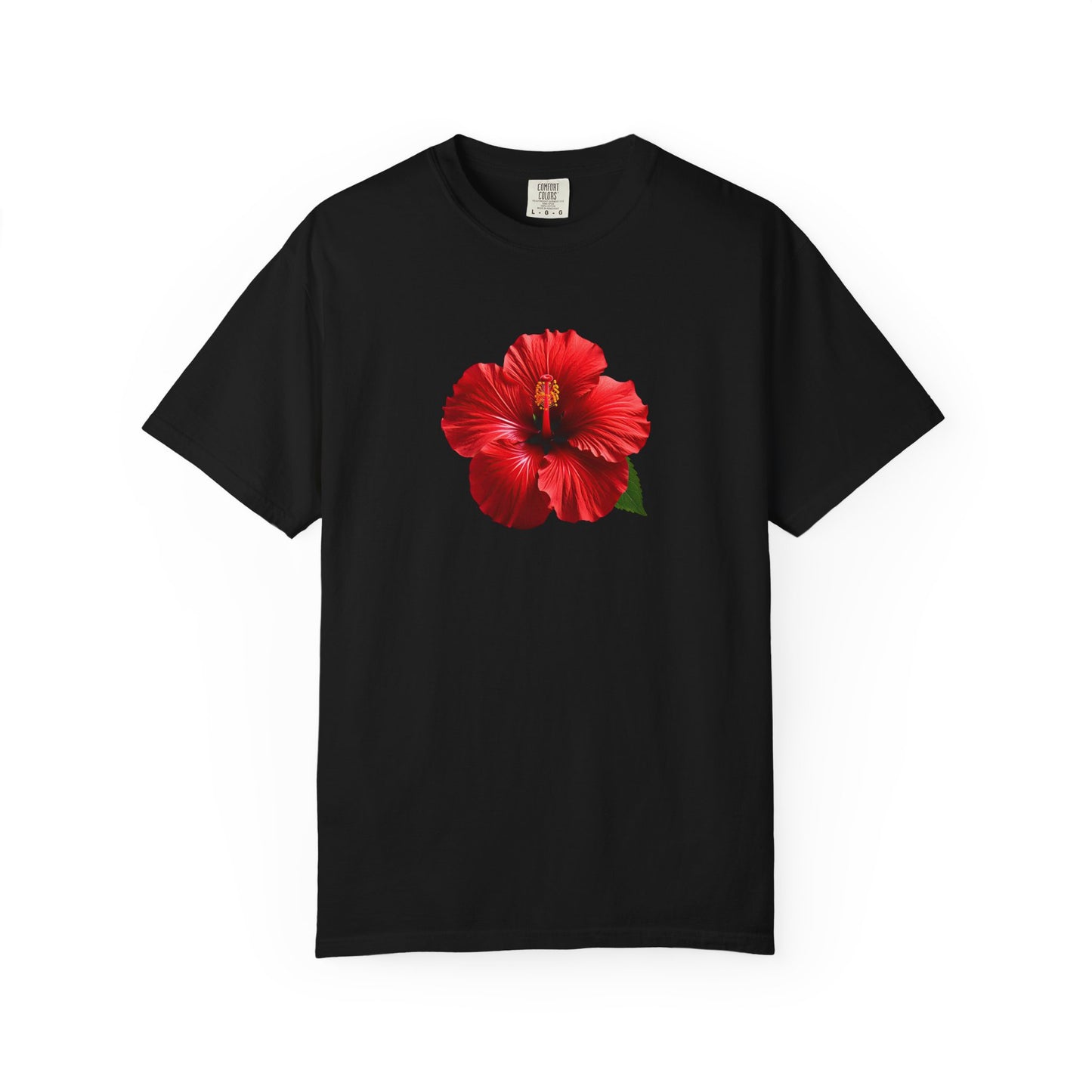Hibiscus Bloom T-Shirt — Red Floral Graphic Tee