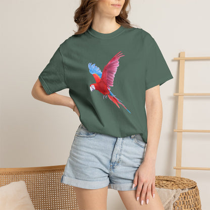 Parrot Flight T-Shirt — Colorful Macaw Graphic Tee