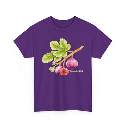 Fig Branch T‑Shirt — Botanical Fig Illustration Tee with Scripture (Genesis 1:29)
