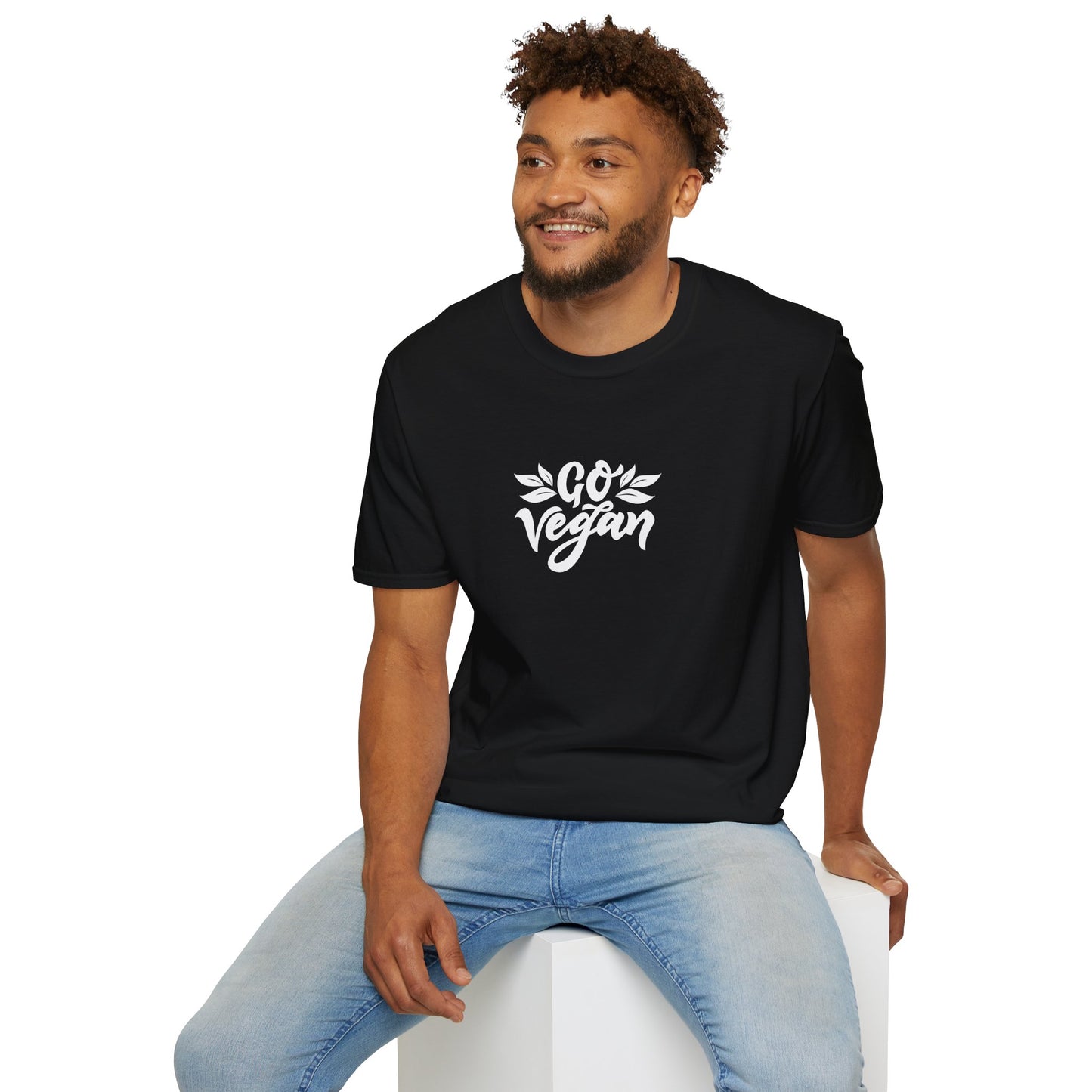 Go Vegan T-Shirt — Plant-Based Message Tee for Vegans & Animal Lovers