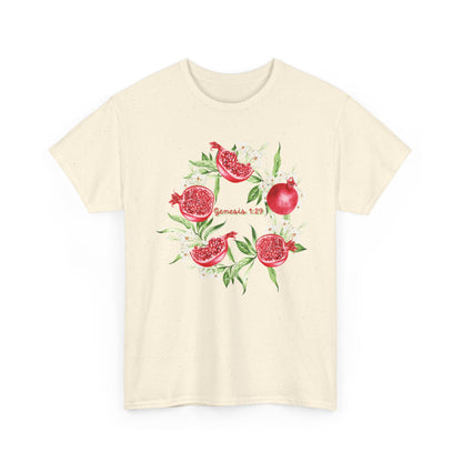 Pomegranate Watercolor Tee — Jeremiah 29:11 Inspirational Bible Verse Shirt