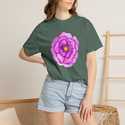 Floral Watercolor Chest Rose T-Shirt