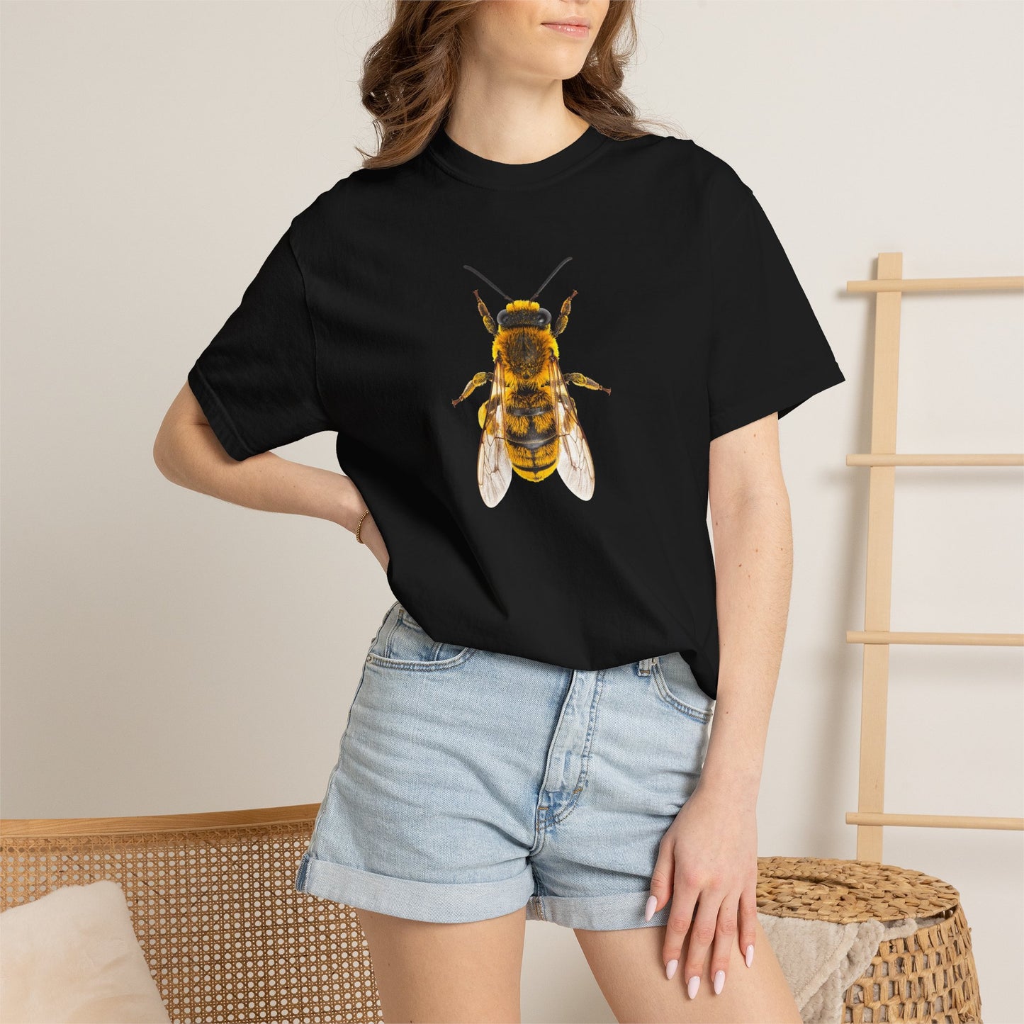 Bee Graphic T-Shirt — Vintage Honeybee Illustration Tee