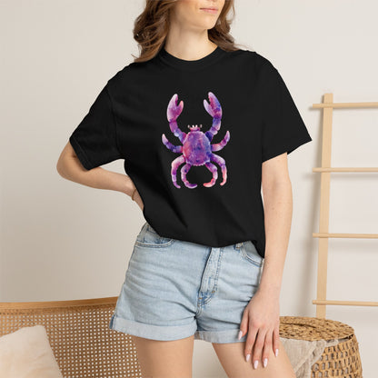 Watercolor Crab T-Shirt — Coastal Beach Vibes Graphic Tee