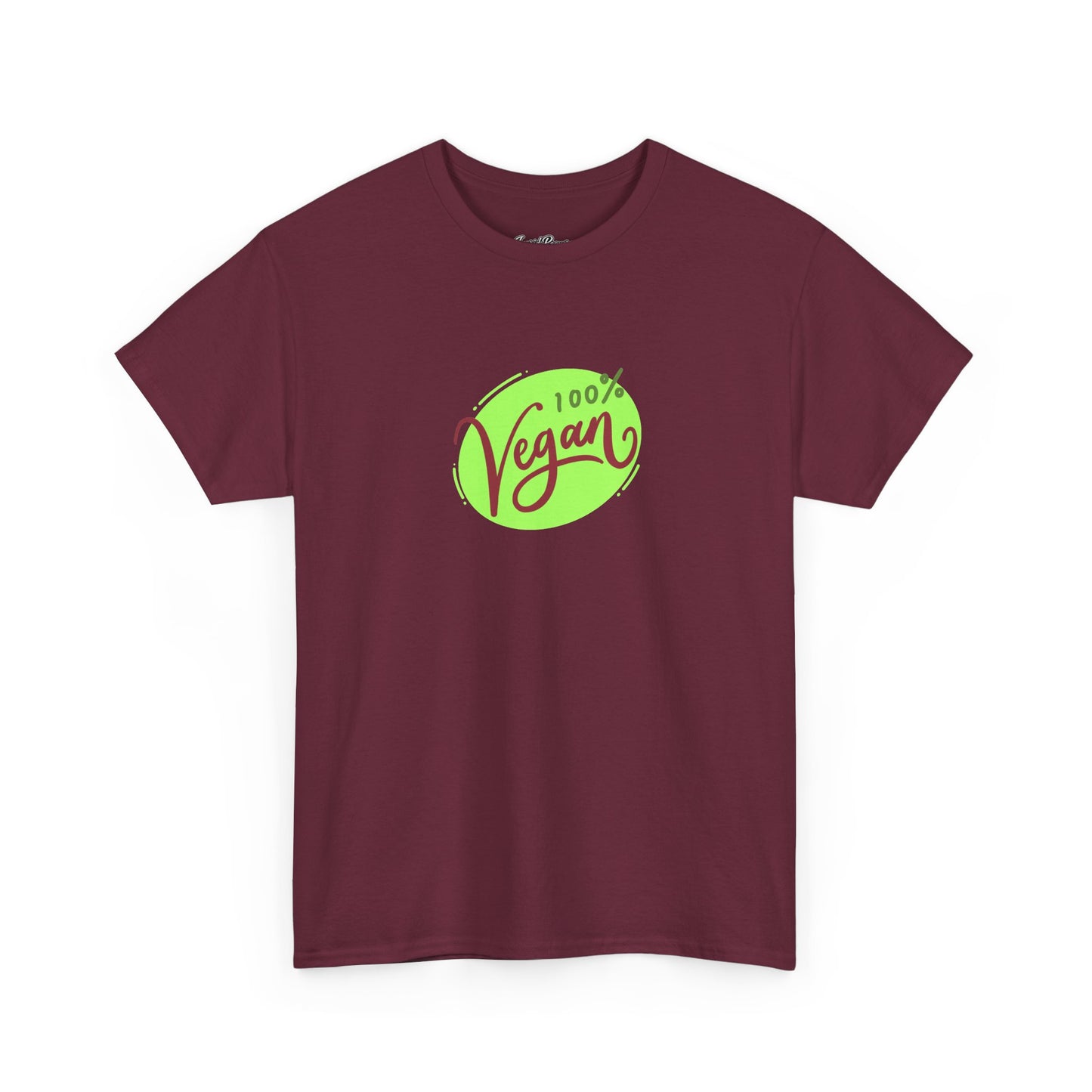 Vegan Tee — 100% Vegan Green Badge T-Shirt