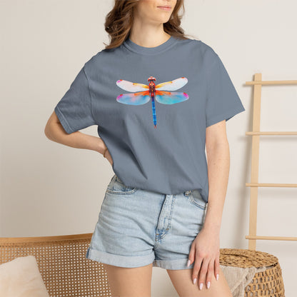 Dragonfly Watercolor T-Shirt — Colorful Nature Graphic Tee
