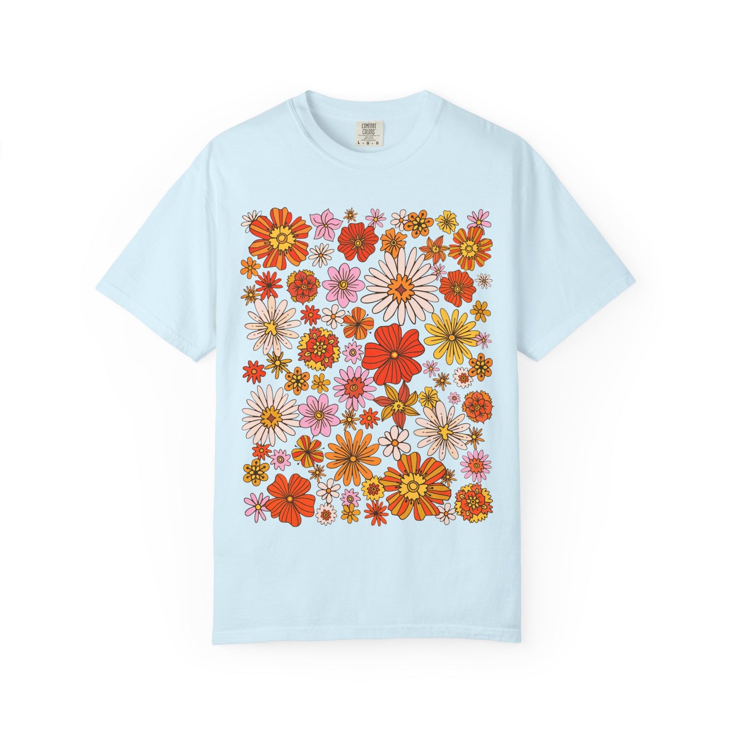 Floral Bouquet Tee — Retro Wildflower Print T-Shirt