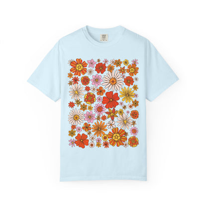 Floral Bouquet Tee — Retro Wildflower Print T-Shirt