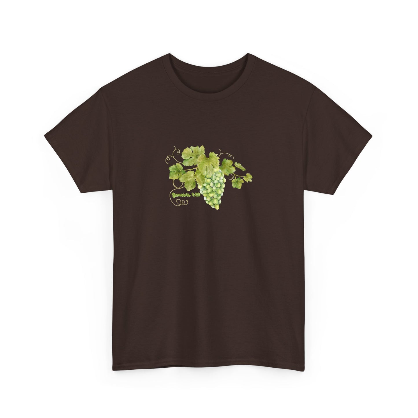 Grapevine Watercolor Tee — Green T-Shirt