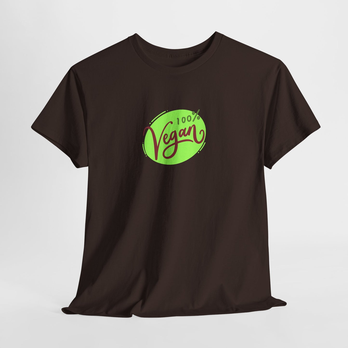 Vegan Tee — 100% Vegan Green Badge T-Shirt