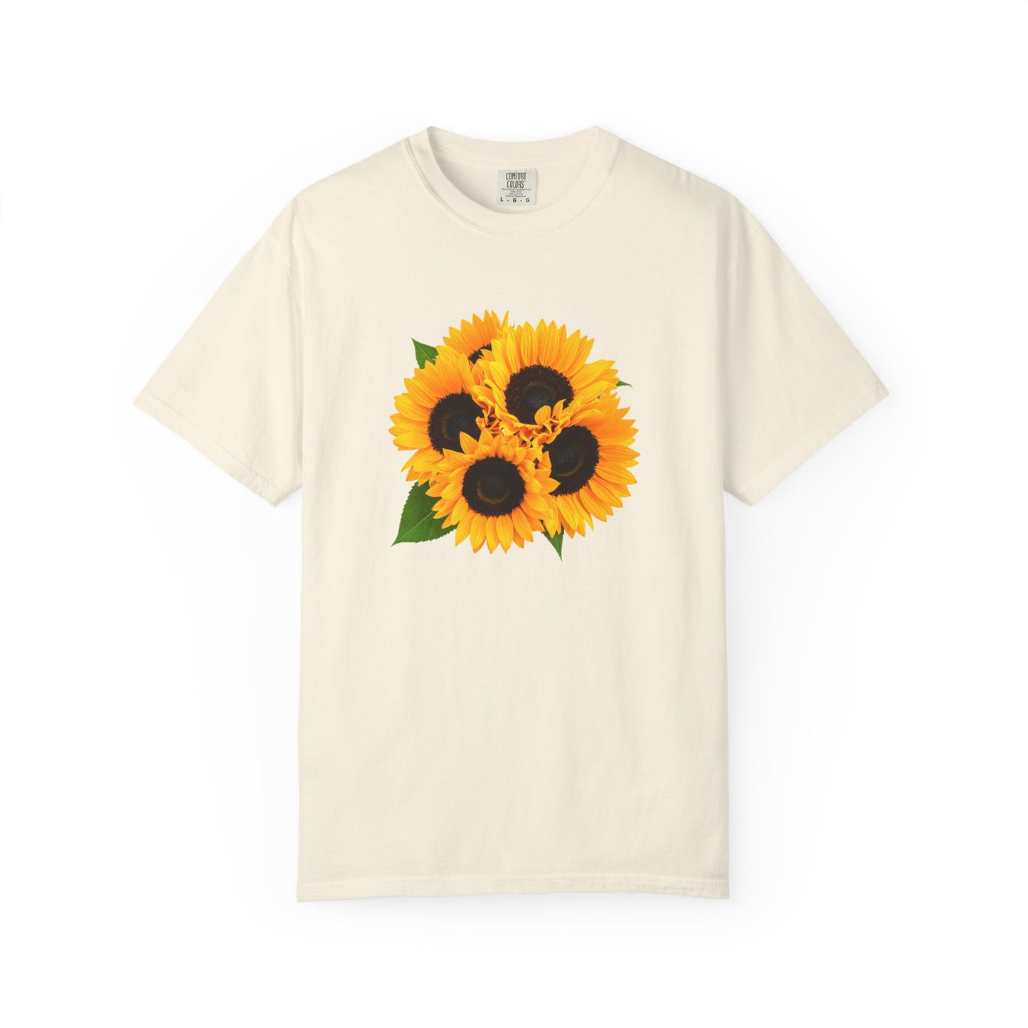 Sunflower Trio T-Shirt — Bright Floral Graphic Tee