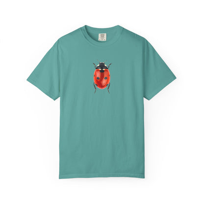Ladybug With Top Hat T-Shirt — Whimsical Insect Graphic Tee