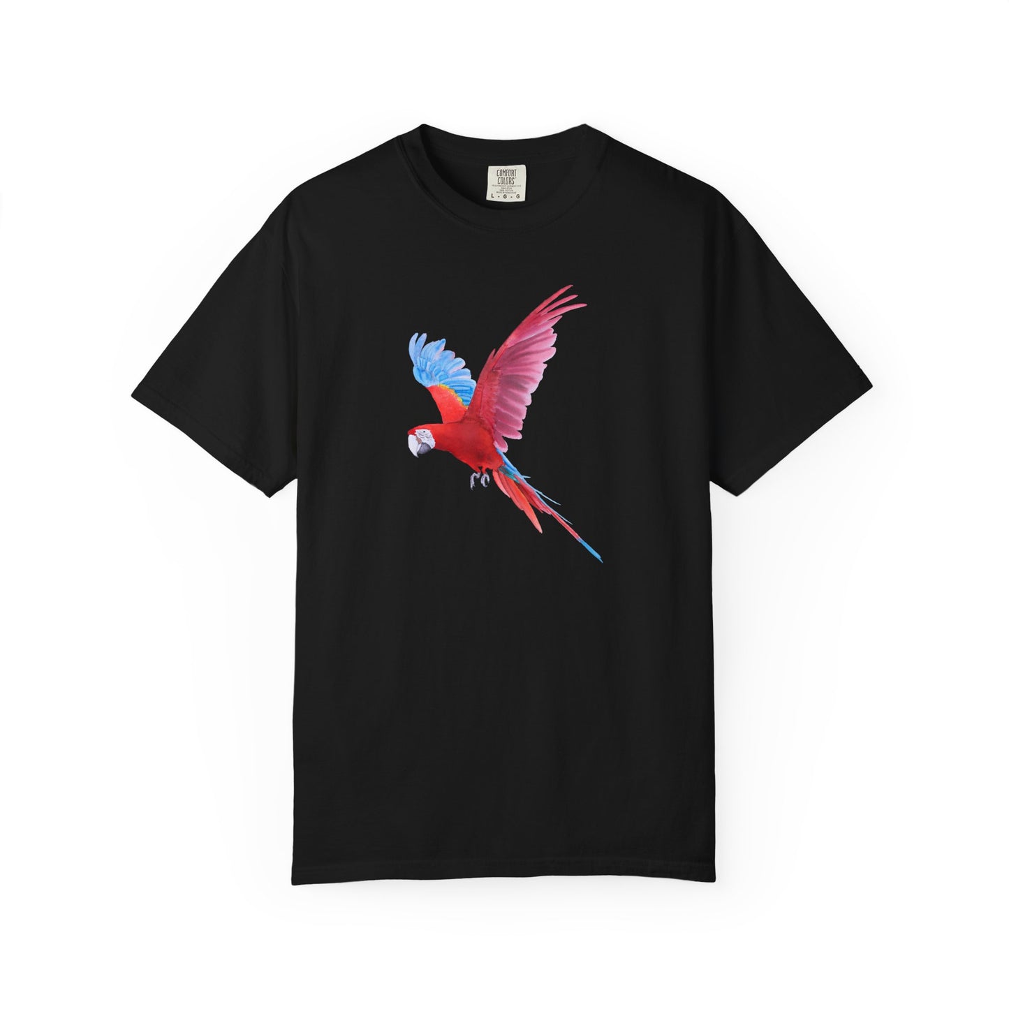Parrot Flight T-Shirt — Colorful Macaw Graphic Tee