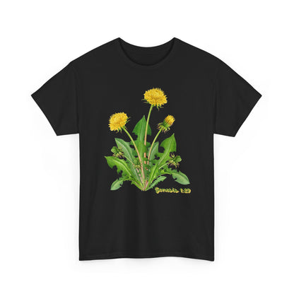 Dandelion Botanical Tee — Genesis 1:29 Floral Graphic T-Shirt