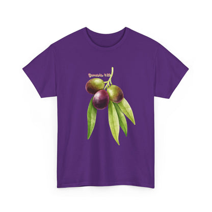 Olive Branch Watercolor T-Shirt — Genesis 1:29 Faith Tee