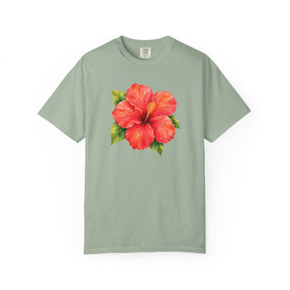 Hibiscus Bloom T-Shirt — Tropical Floral Tee