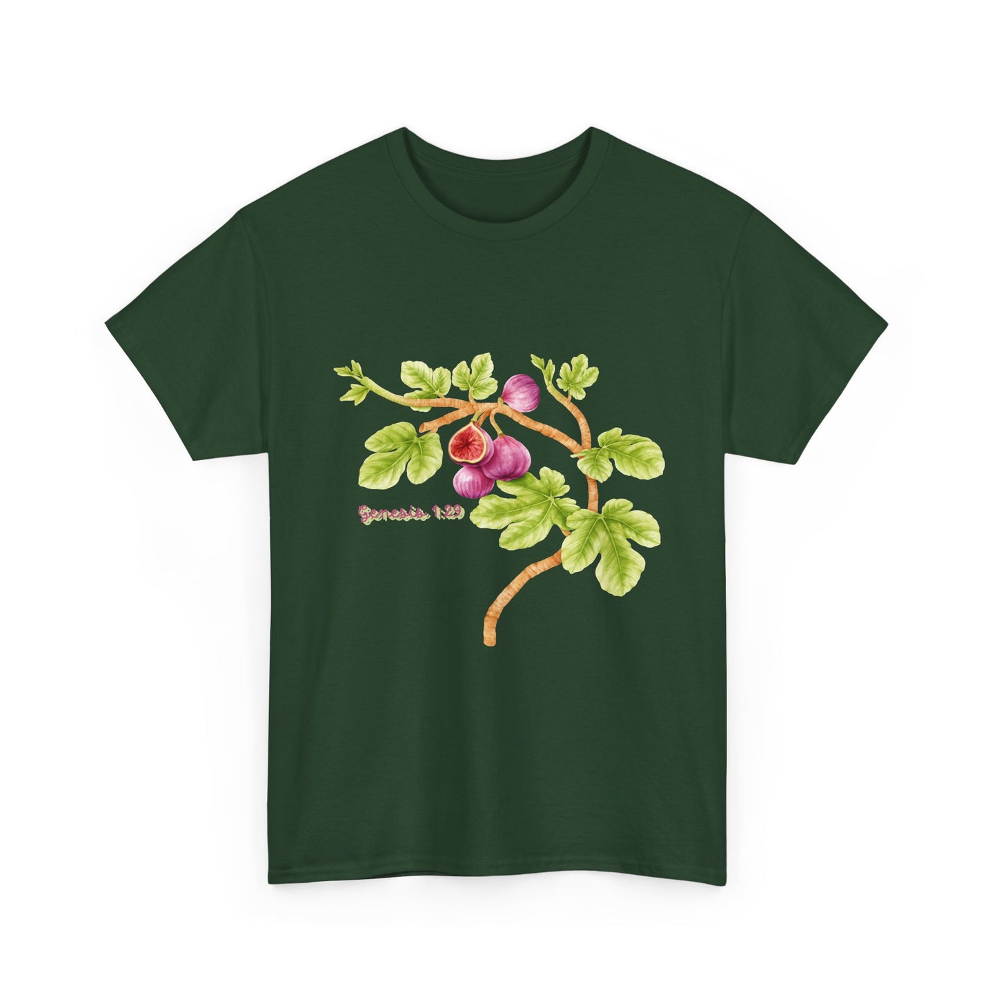 Floral Fig Branch Tee — Botanical Watercolor T‑Shirt Genesis !:29