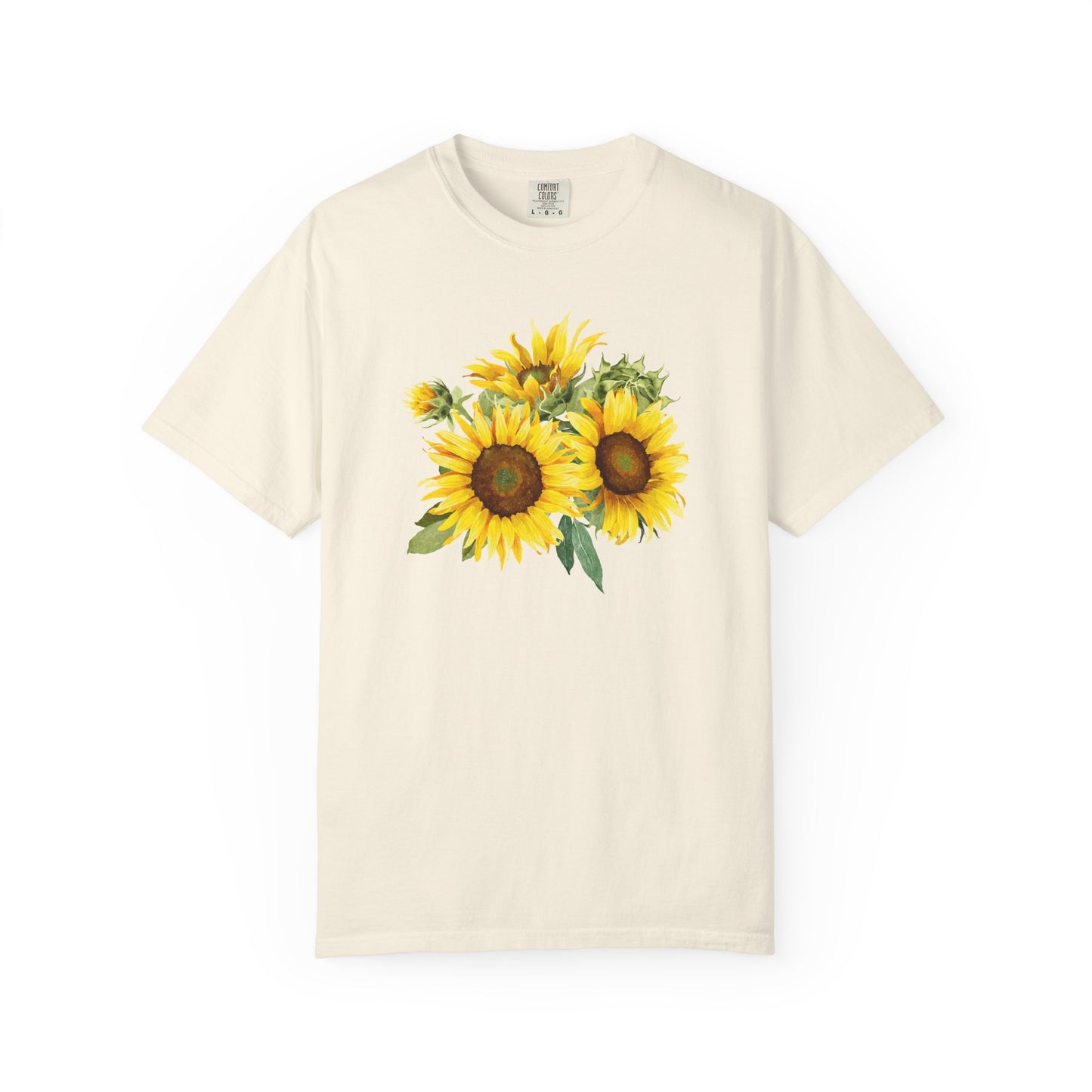 Sunflower Floral T-Shirt — Vintage Yellow Sunflower Graphic Tee