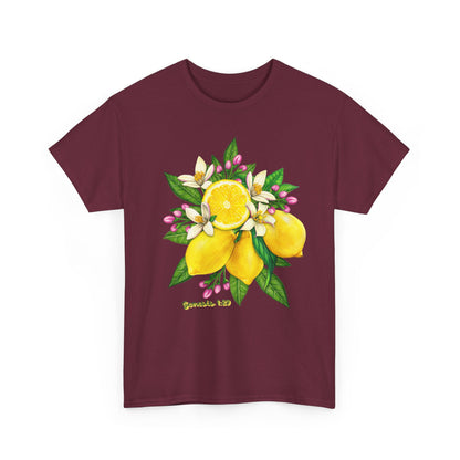 Lemon Blossom Tee — Botanical Citrus Graphic T‑Shirt (Genesis 1:29)