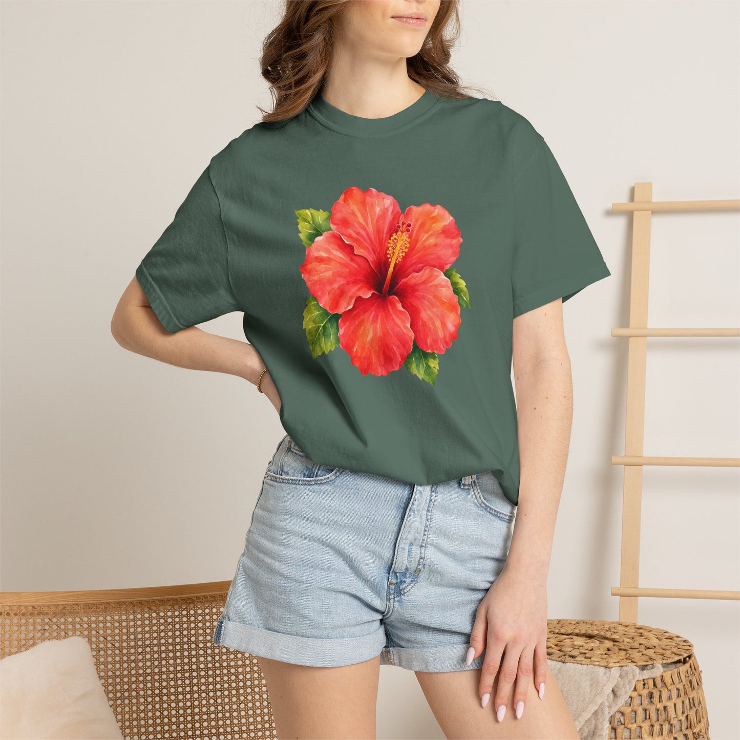 Hibiscus Bloom T-Shirt — Tropical Floral Tee