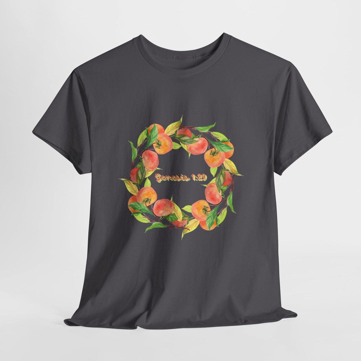 Peaches Wreath T‑Shirt — Jeremiah 29:11 Inspirational Christian Tee