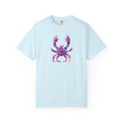 Watercolor Crab T-Shirt — Coastal Beach Vibes Graphic Tee