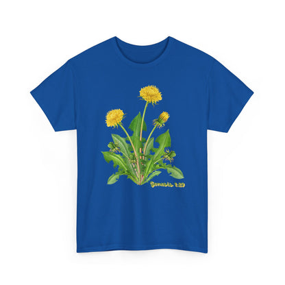Dandelion Botanical Tee — Genesis 1:29 Floral Graphic T-Shirt