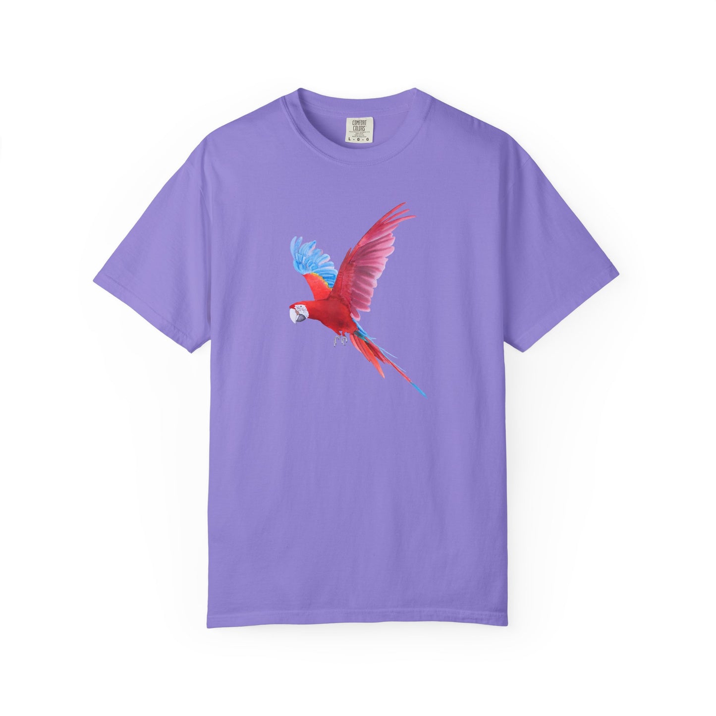 Parrot Flight T-Shirt — Colorful Macaw Graphic Tee