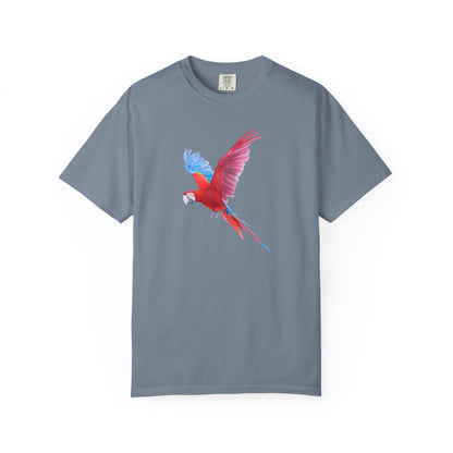 Parrot Flight T-Shirt — Colorful Macaw Graphic Tee