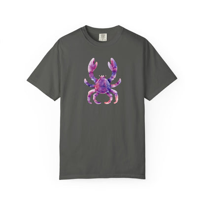 Watercolor Crab T-Shirt — Coastal Beach Vibes Graphic Tee