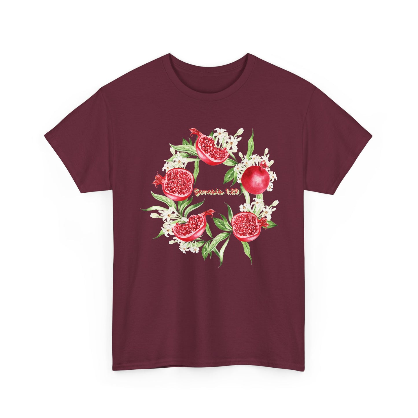 Pomegranate Watercolor Tee — Jeremiah 29:11 Inspirational Bible Verse Shirt