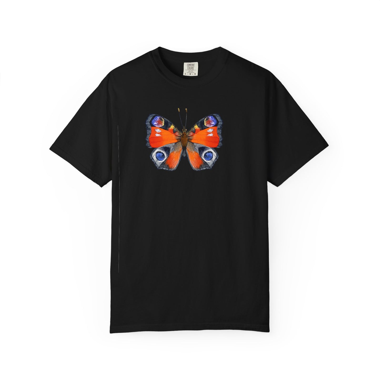 Butterfly Graphic T-Shirt — Peacock Eye Floral Tee
