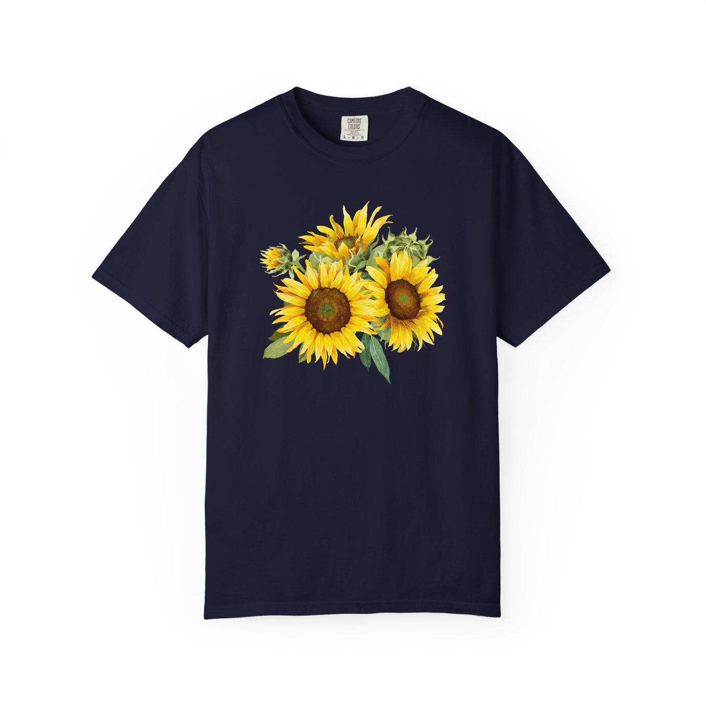 Sunflower Floral T-Shirt — Vintage Yellow Sunflower Graphic Tee