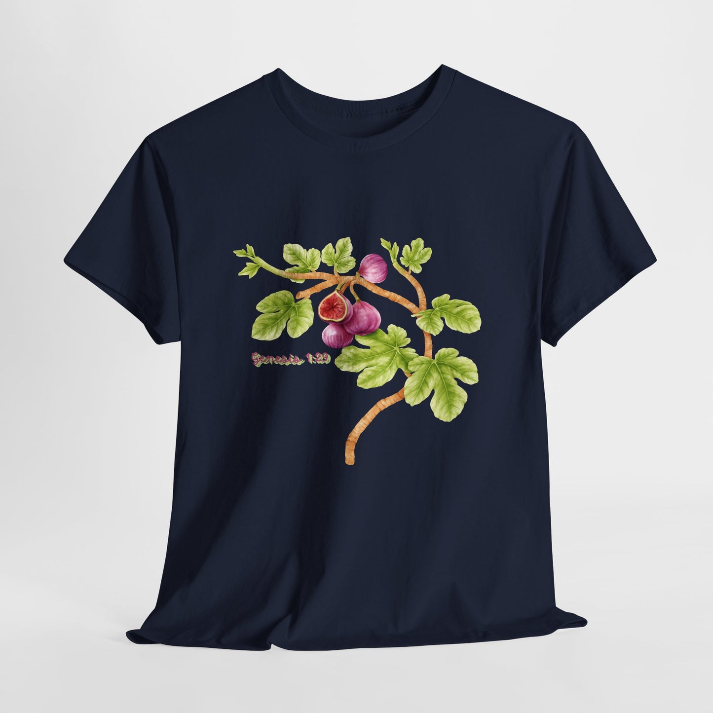 Floral Fig Branch Tee — Botanical Watercolor T‑Shirt Genesis !:29