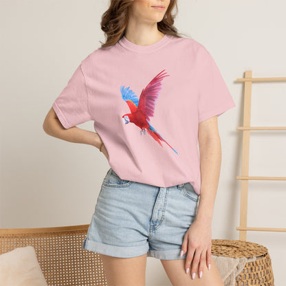 Parrot Flight T-Shirt — Colorful Macaw Graphic Tee